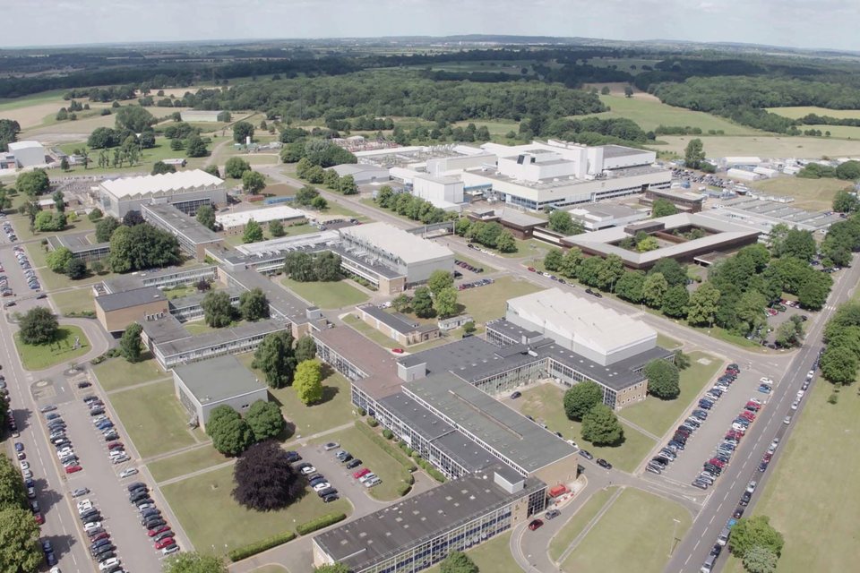 Aerial view of Culham Science Centre, Oxfordshire